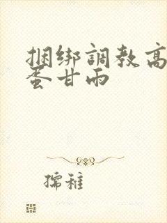 捆绑调教高潮跳蛋甘雨