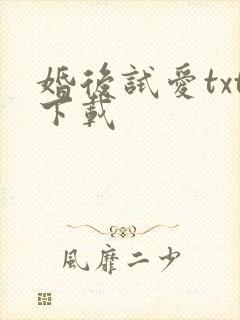 婚后试爱txt下载