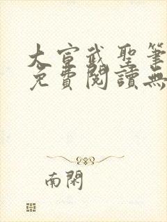 大宣武圣笔趣阁免费阅读无弹窗