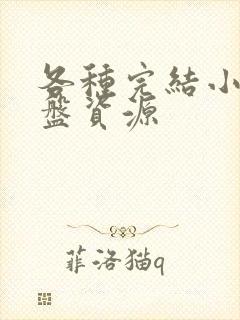 各种完结小说网盘资源