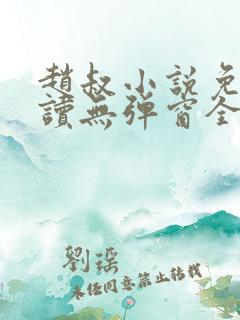 赵叔小说免费阅读无弹窗全文