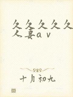 久久久久久精品人妻aⅴ