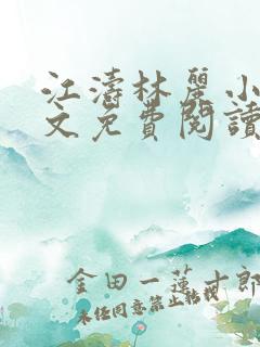 江涛林丽小说全文免费阅读最新章节