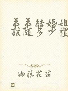 弟弟结婚姐姐应该随多少礼