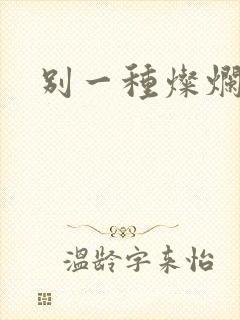 别一种灿烂生活