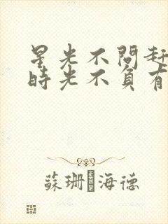 星光不问赶路人时光不负有心人的意思