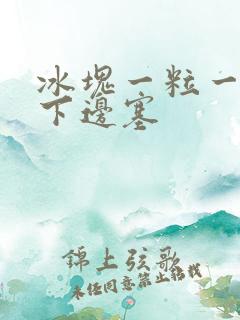 冰块一粒一粒往下边塞