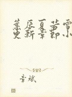 叶辰夏若雪最新更新章节小说免费阅读