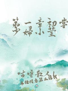 第一章初尝禁果少妇小莹
