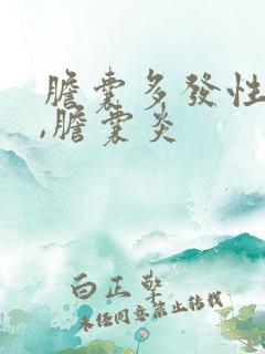 胆囊多发性结石,胆囊炎