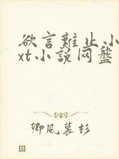 欲言难止小说txt小说网盘资源