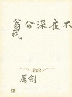 翁公深夜不停要我