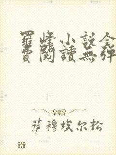 罗峰小说全文免费阅读无弹窗