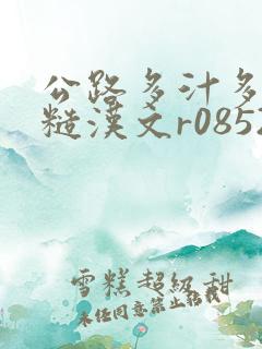 公路多汁多肉的糙汉文r0852