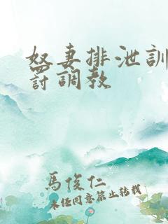 奴妻排泄训诫惩罚调教