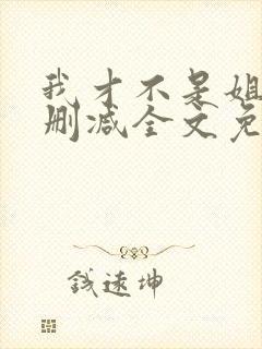 我才不是姐控无删减全文免费阅读