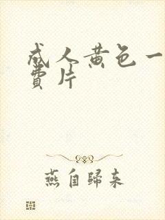 成人黄色一级免费片