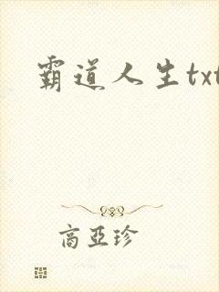 霸道人生txt