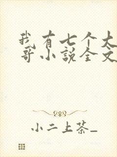 我有七个大佬哥哥小说全文免费