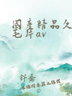 国产精品久久久毛片av