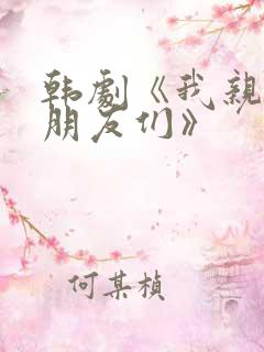 韩剧《我亲爱的朋友们》