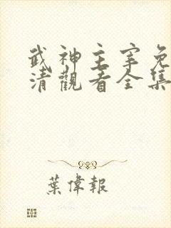 武神主宰免费高清观看全集