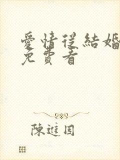 爱情从结婚开始免费看