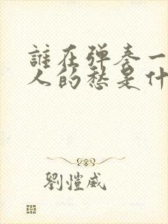 谁在弹奏一曲离人的愁是什么歌