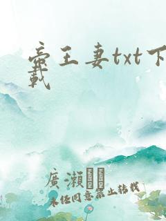 帝王妻txt下载