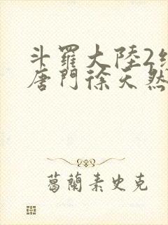 斗罗大陆2绝世唐门徐天然