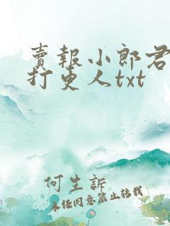 卖报小郎君大奉打更人txt