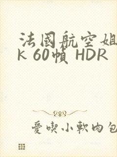 法国航空姐 4k 60帧 HDR