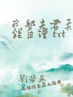 我那夫君柔弱不能自理 txt