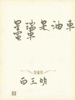 星瑞是油车还是电车