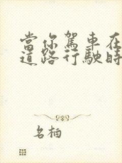 当你驾车在山区道路行驶时 应注意什么