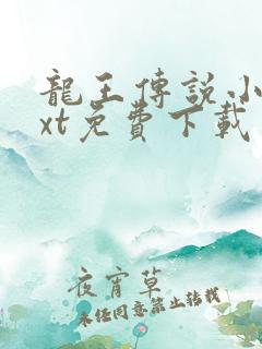 龙王传说小说txt免费下载