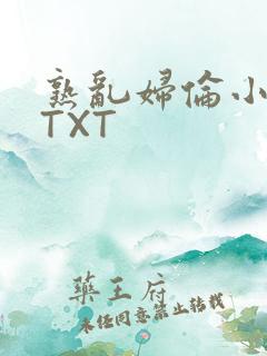 熟乱妇伦小说网TXT