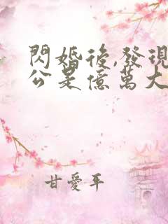 闪婚后,发现老公是亿万大佬小说免费阅读