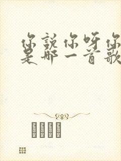 你说你呀你呀你是哪一首歌的歌词