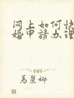 网上如何快速离婚申请办理