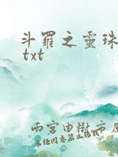 斗罗之灵珠神剑 txt