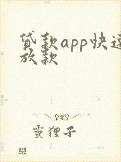 贷款app快速放款