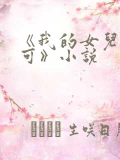 《我的女儿叫小可》小说