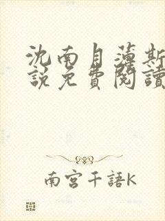 沈南月薄斯臣小说免费阅读最新章节