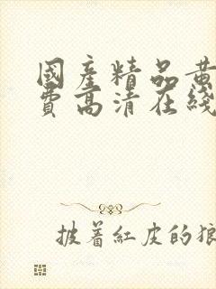 国产精品黄页免费高清在线观看