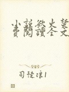 小说欲火焚烧免费阅读全文