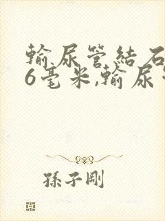 输尿管结石上段6毫米,输尿管扩张轻度积水