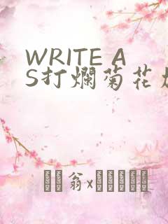 WRITE AS打烂菊花加姜