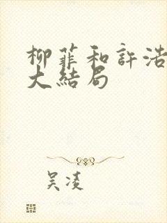 柳菲和许浩小说大结局