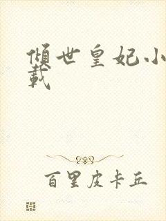 倾世皇妃小说下载